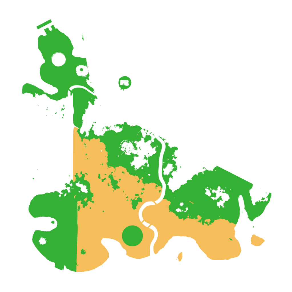 Biome Rust Map: Procedural Map, Size: 3700, Seed: 1791194286