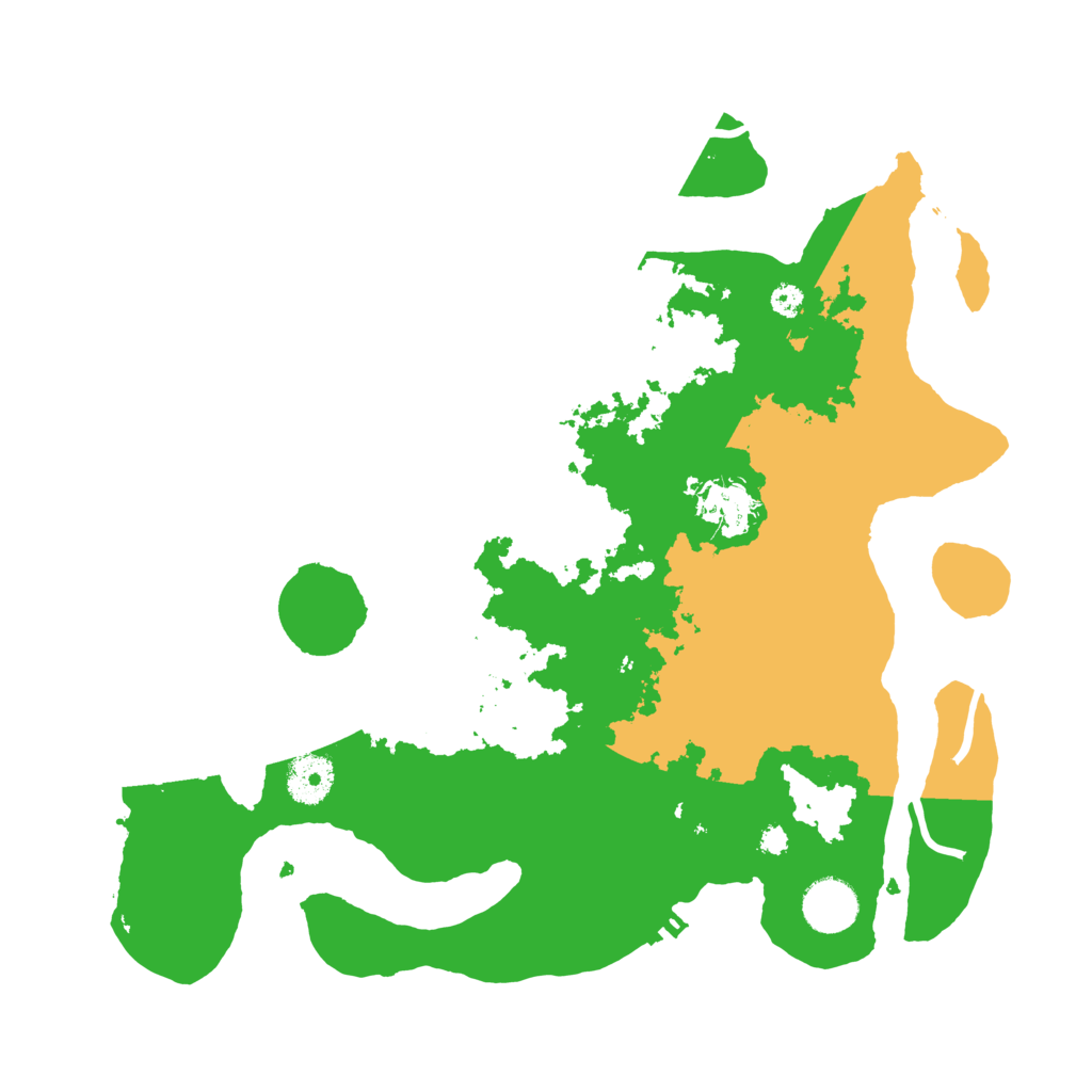 Biome Rust Map: Procedural Map, Size: 3500, Seed: 53759285