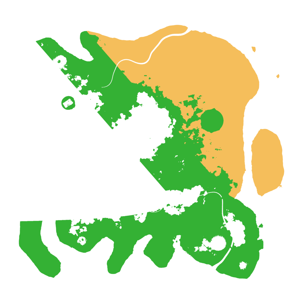 Biome Rust Map: Procedural Map, Size: 3550, Seed: 538111