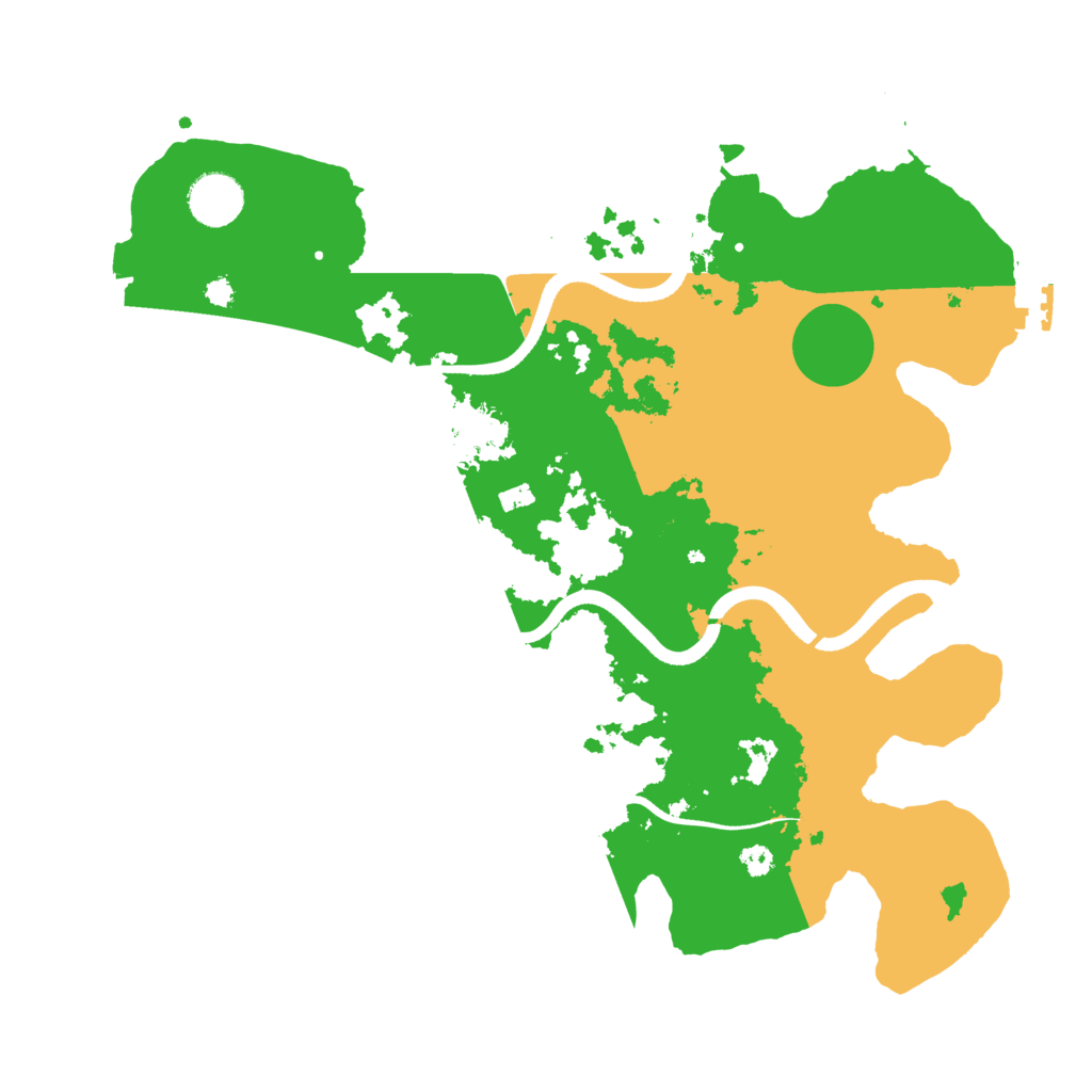 Biome Rust Map: Procedural Map, Size: 3550, Seed: 601201