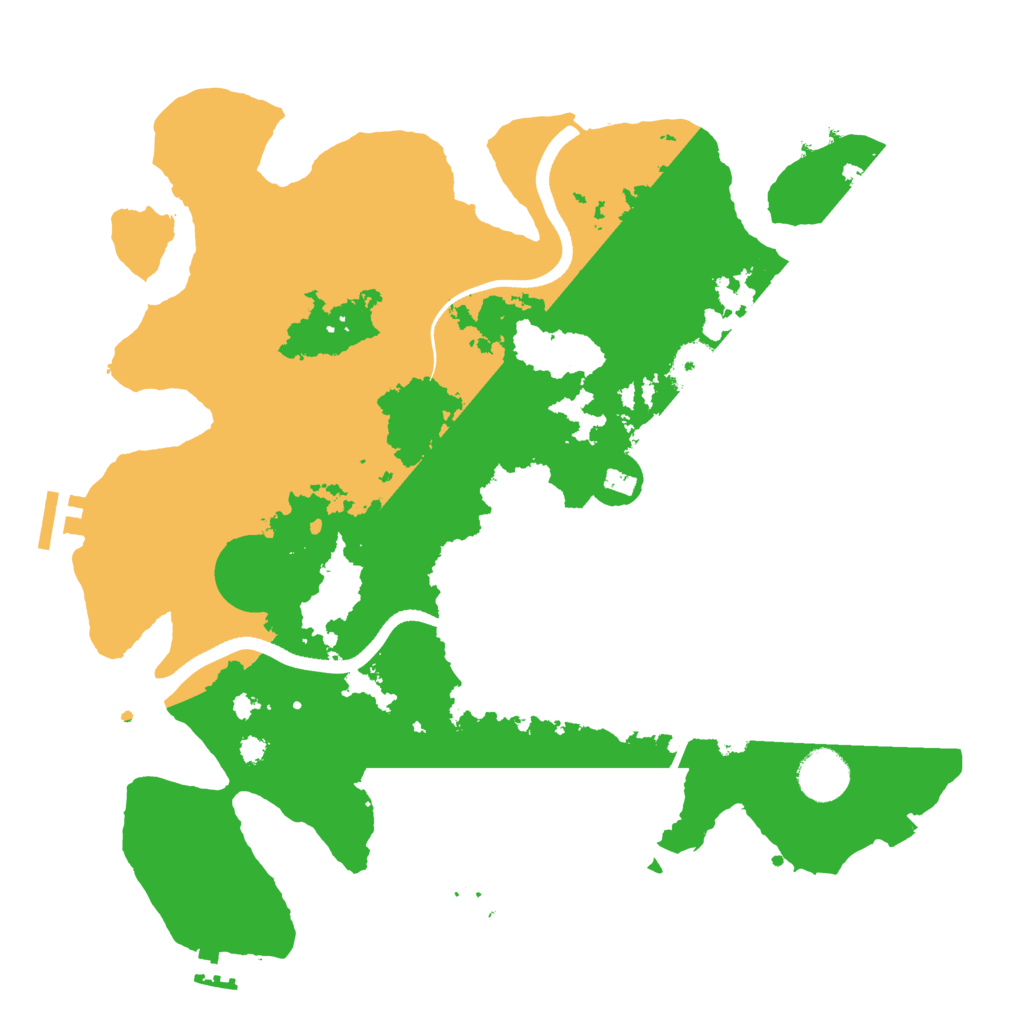 Biome Rust Map: Procedural Map, Size: 3550, Seed: 449942