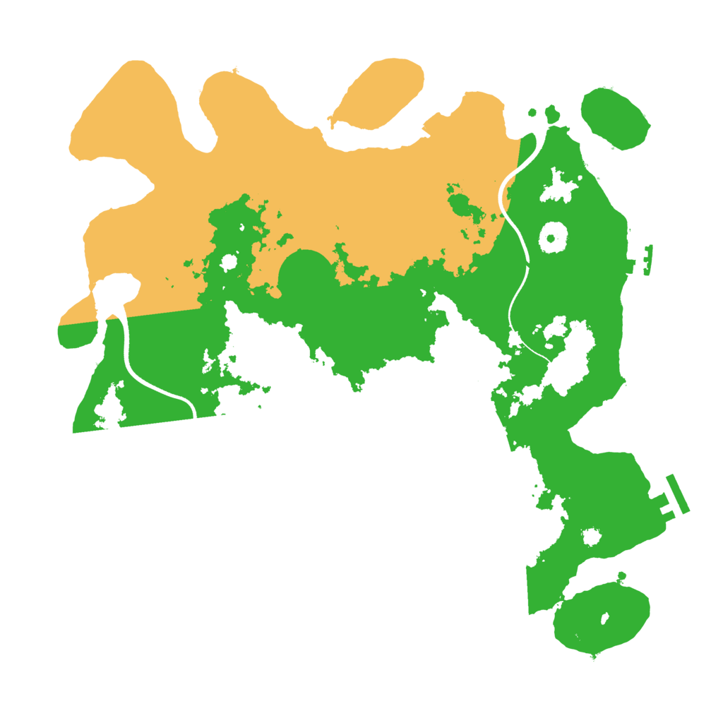 Biome Rust Map: Procedural Map, Size: 3550, Seed: 304269