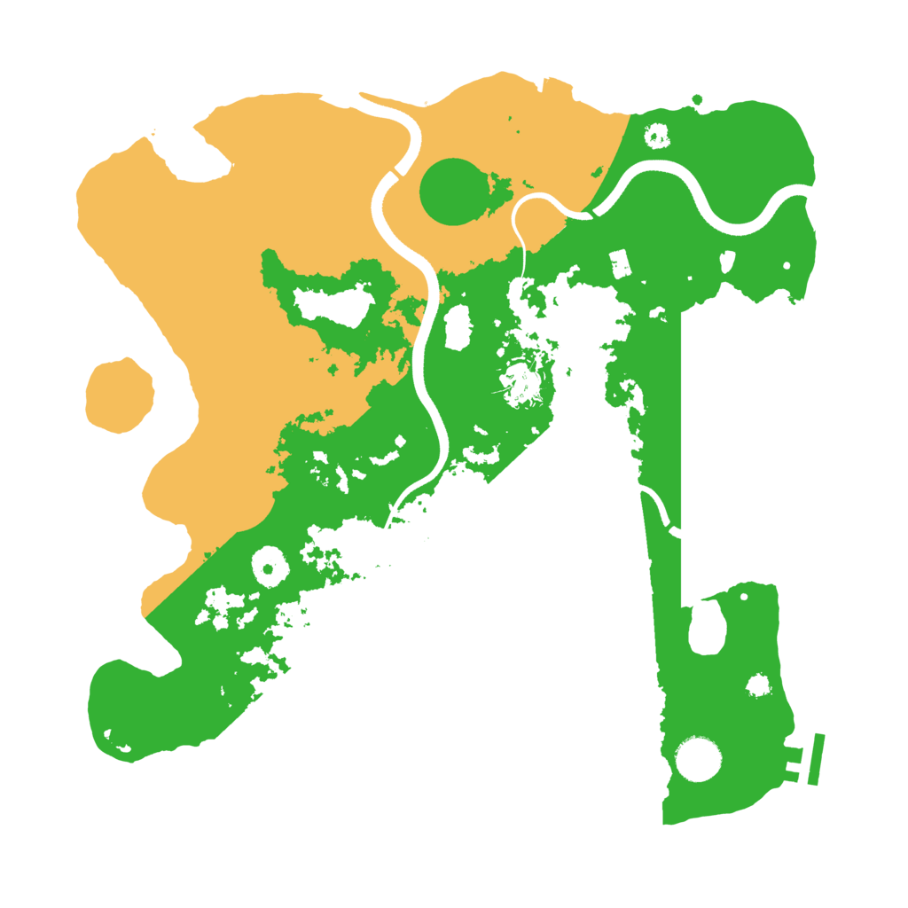 Biome Rust Map: Procedural Map, Size: 3550, Seed: 291183