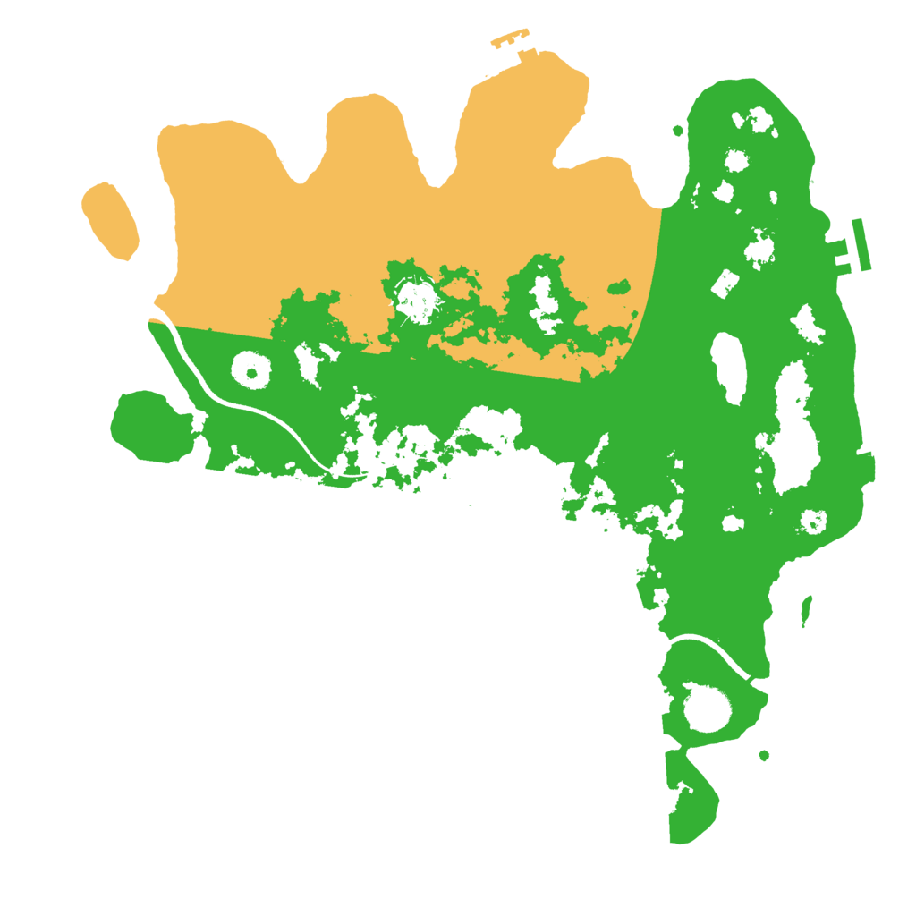 Biome Rust Map: Procedural Map, Size: 3550, Seed: 295719