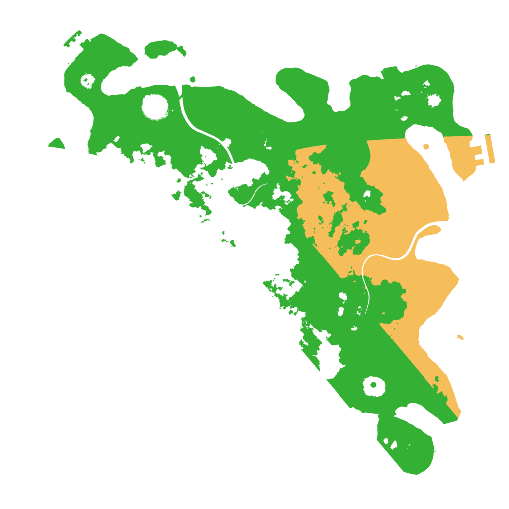 Biome Rust Map: Procedural Map, Size: 3540, Seed: 713942