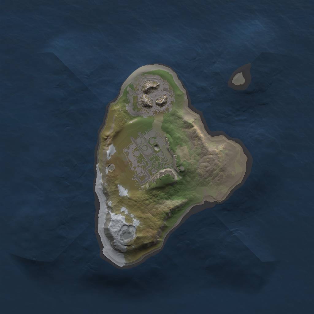 Rust Map: Barren, Size: 1500, Seed: 6137134, 4 Monuments