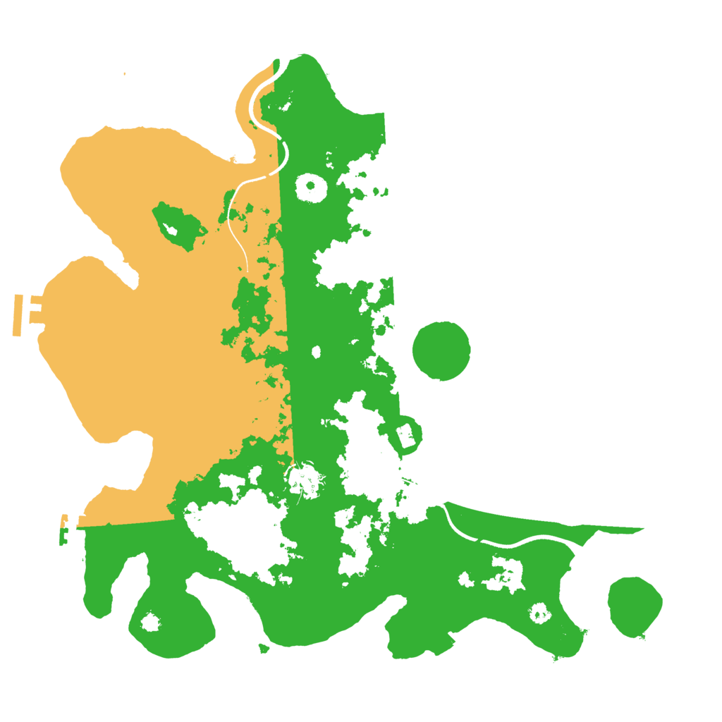 Biome Rust Map: Procedural Map, Size: 3500, Seed: 66224069