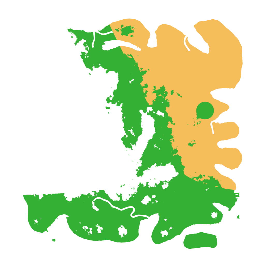 Biome Rust Map: Procedural Map, Size: 3975, Seed: 123456