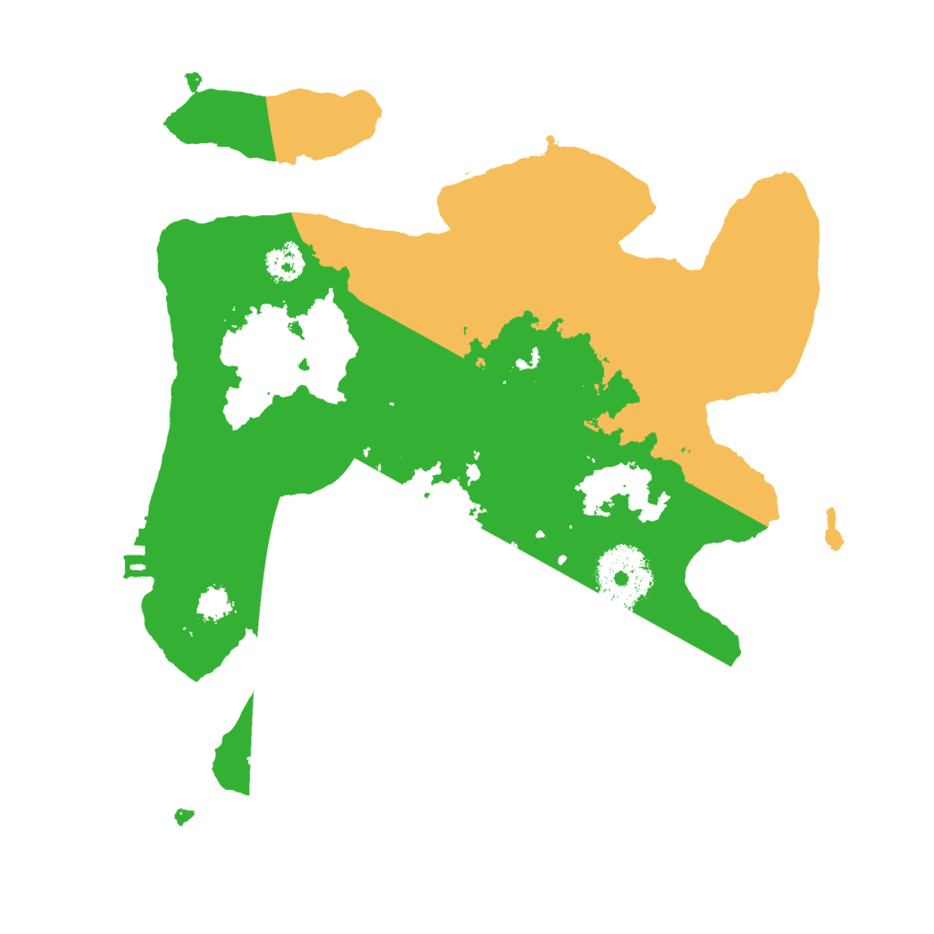 Biome Rust Map: Procedural Map, Size: 2500, Seed: 36163722