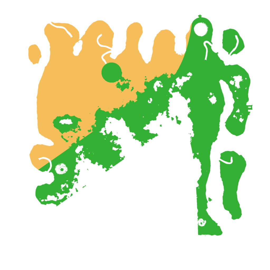 Biome Rust Map: Procedural Map, Size: 3550, Seed: 33965