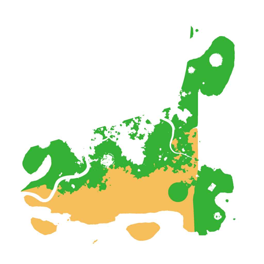 Biome Rust Map: Procedural Map, Size: 3550, Seed: 418990