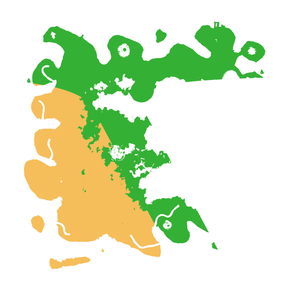 Biome Rust Map: Procedural Map, Size: 3500, Seed: 7654323