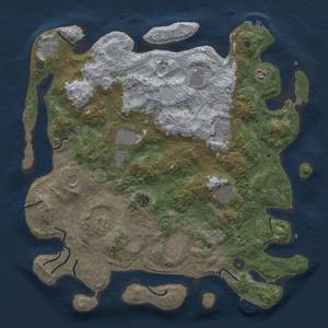 Thumbnail Rust Map: Procedural Map, Size: 4250, Seed: 284690465, 20 Monuments