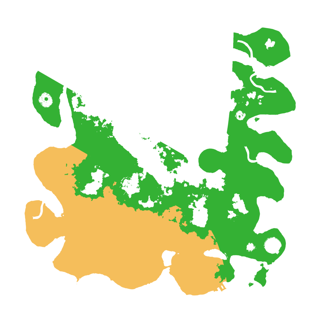 Biome Rust Map: Procedural Map, Size: 3500, Seed: 747644205