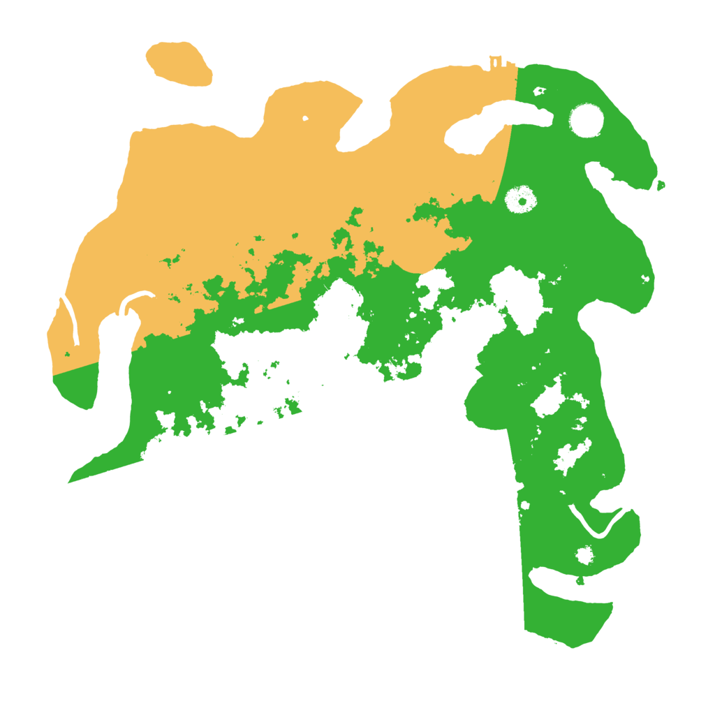 Biome Rust Map: Procedural Map, Size: 3700, Seed: 97223