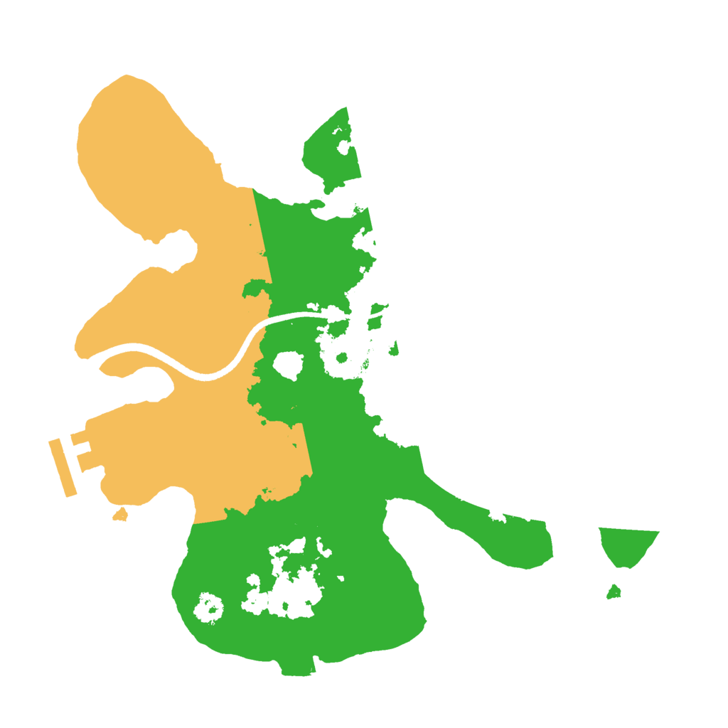 Biome Rust Map: Procedural Map, Size: 2500, Seed: 1013437263