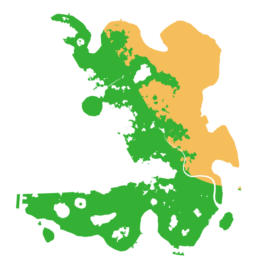 Biome Rust Map: Procedural Map, Size: 3500, Seed: 1020410742