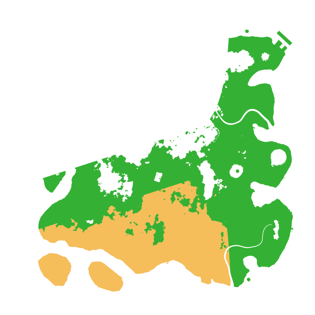 Biome Rust Map: Procedural Map, Size: 3550, Seed: 447163