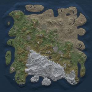 Thumbnail Rust Map: Procedural Map, Size: 4500, Seed: 1335079927, 20 Monuments