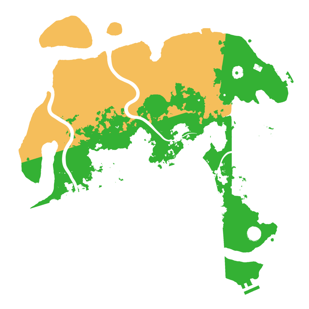 Biome Rust Map: Procedural Map, Size: 3850, Seed: 97223