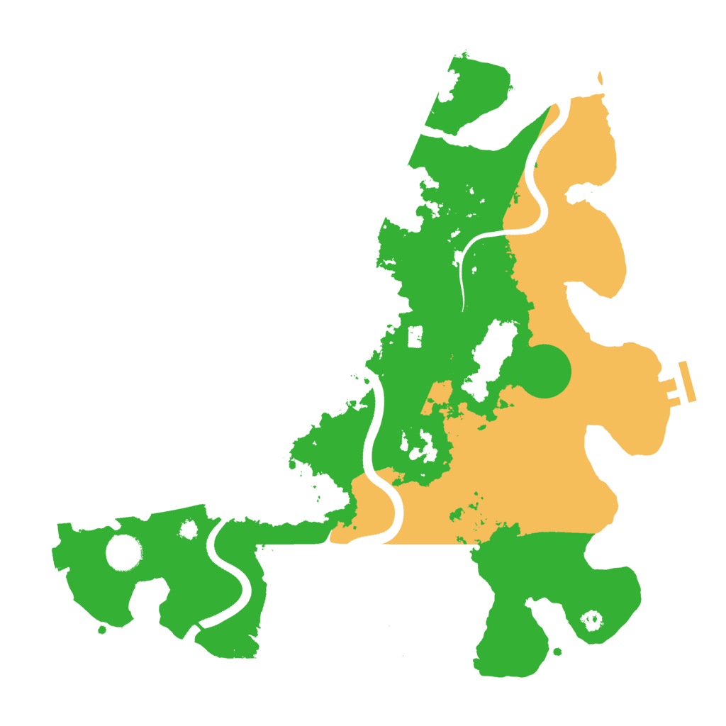Biome Rust Map: Procedural Map, Size: 3550, Seed: 621794