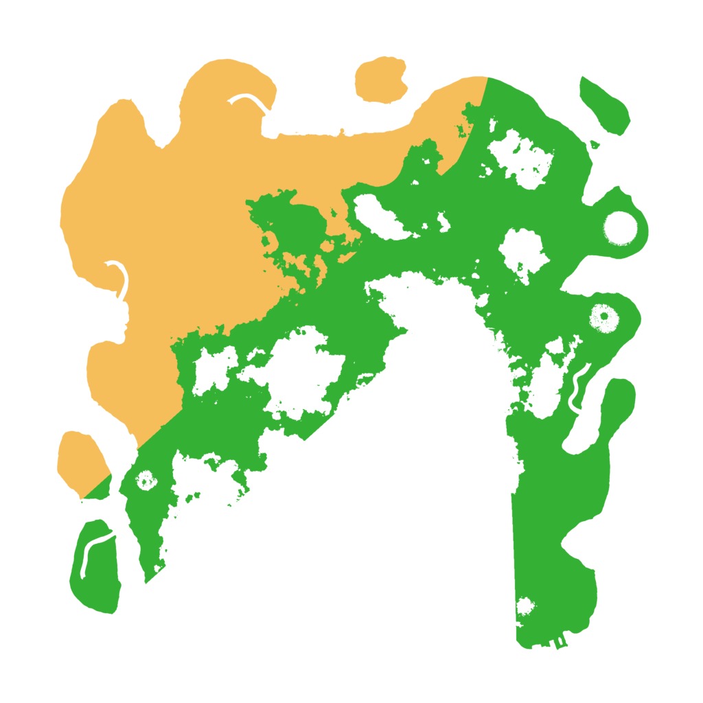 Biome Rust Map: Procedural Map, Size: 3700, Seed: 516156759