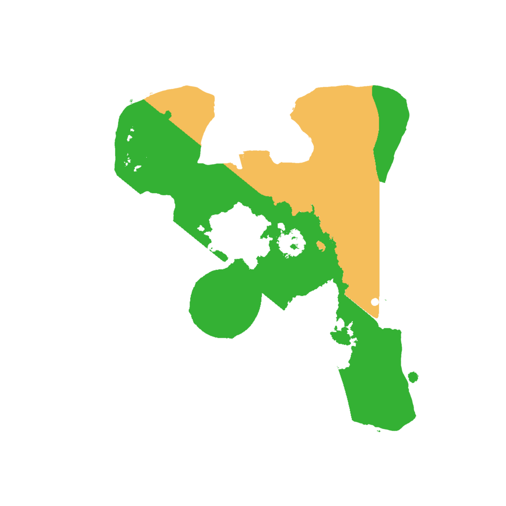 Biome Rust Map: Procedural Map, Size: 1950, Seed: 202301