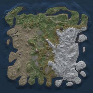 Thumbnail Rust Map: Procedural Map, Size: 4250, Seed: 654353794, 20 Monuments