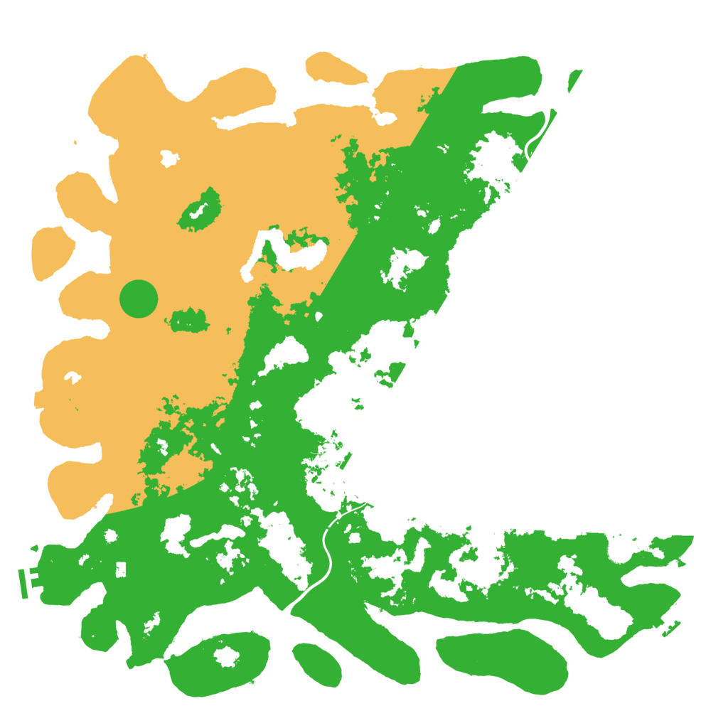 Biome Rust Map: Procedural Map, Size: 5000, Seed: 1334705