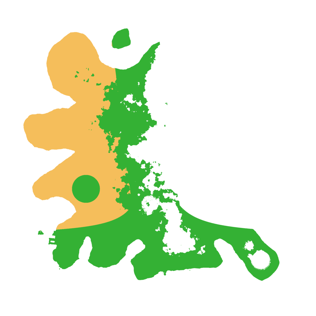 Biome Rust Map: Procedural Map, Size: 3000, Seed: 10001