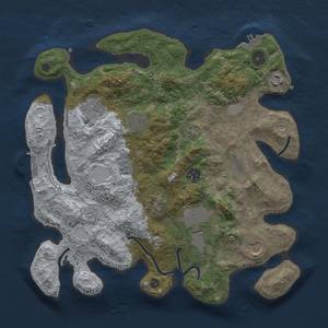 Thumbnail Rust Map: Procedural Map, Size: 3500, Seed: 809015908, 18 Monuments