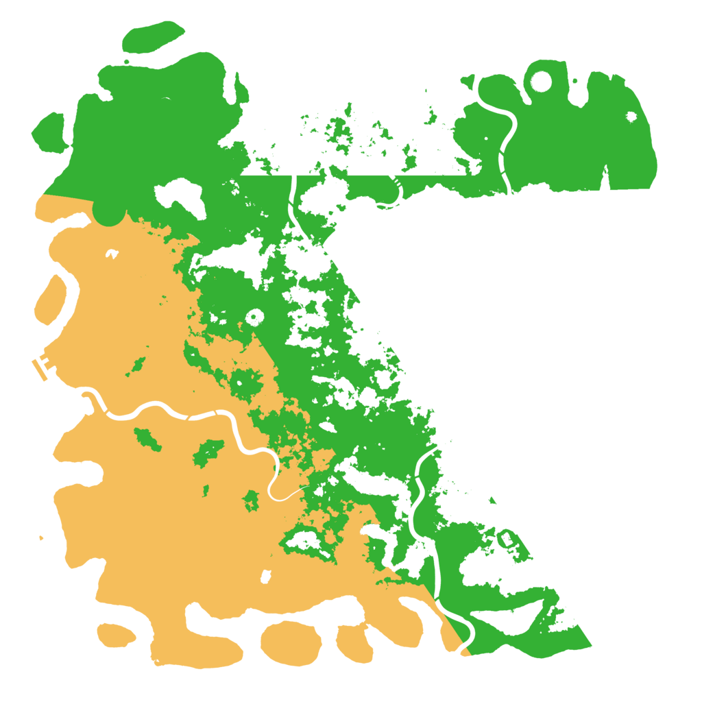 Biome Rust Map: Procedural Map, Size: 6000, Seed: 1651399410