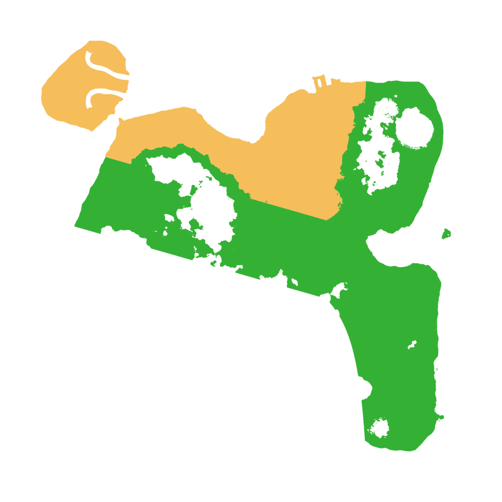 Biome Rust Map: Procedural Map, Size: 2500, Seed: 812372