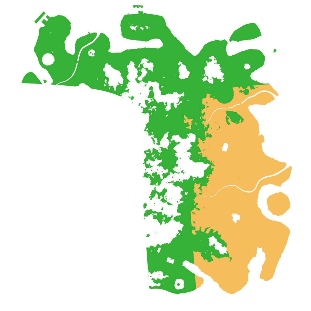 Biome Rust Map: Procedural Map, Size: 4500, Seed: 1537005674