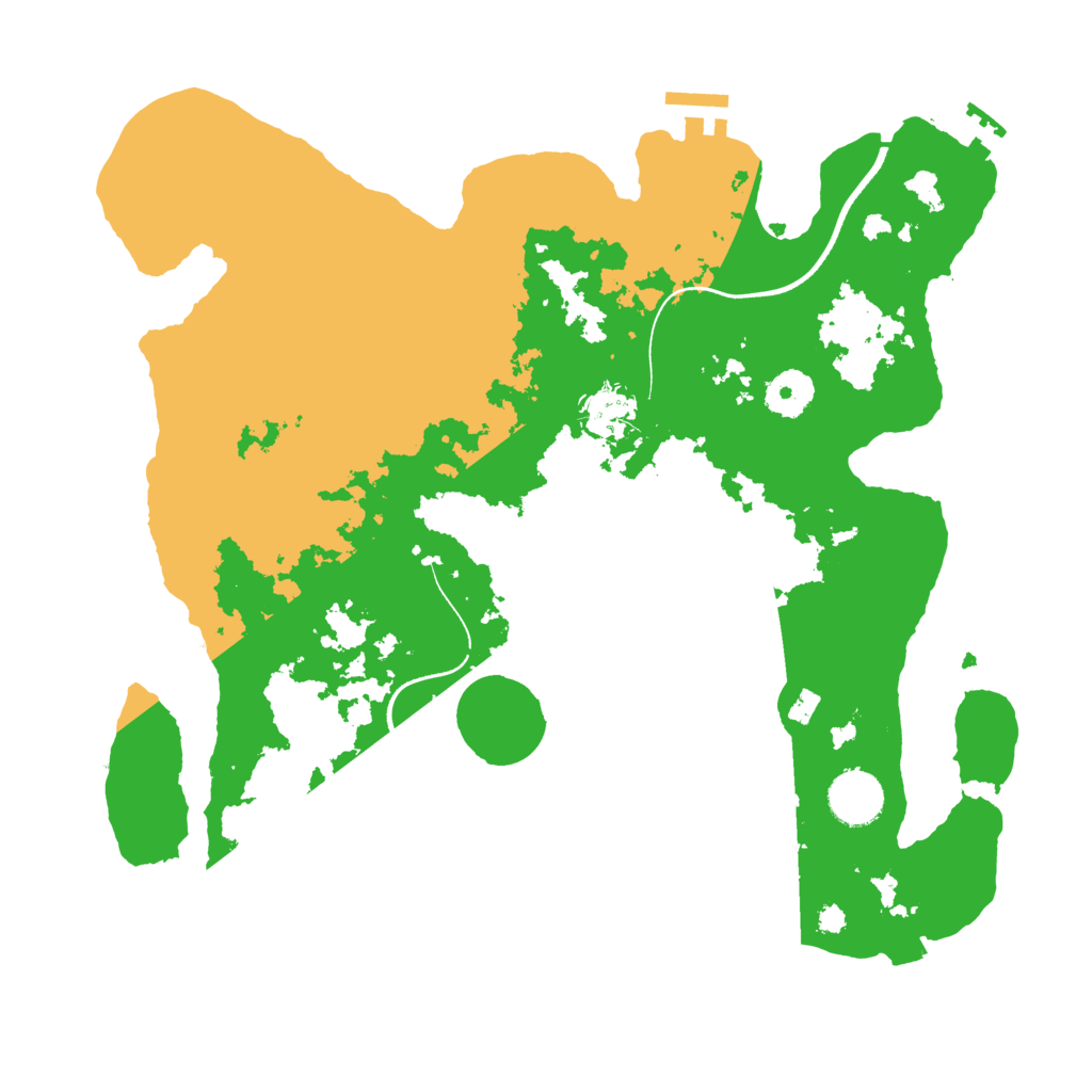 Biome Rust Map: Procedural Map, Size: 3500, Seed: 486308764