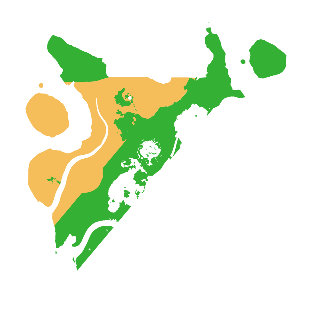 Biome Rust Map: Procedural Map, Size: 2600, Seed: 69420