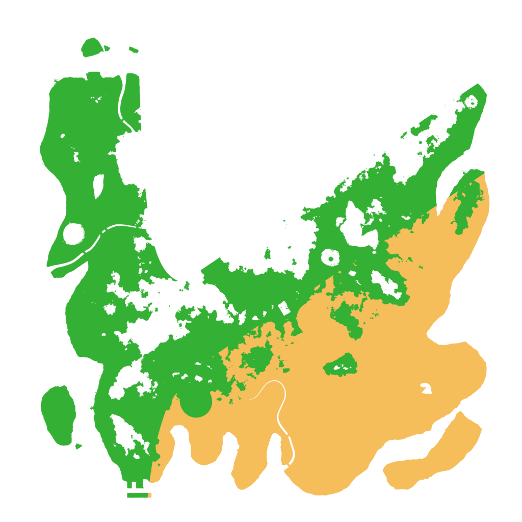 Biome Rust Map: Procedural Map, Size: 4350, Seed: 88875433