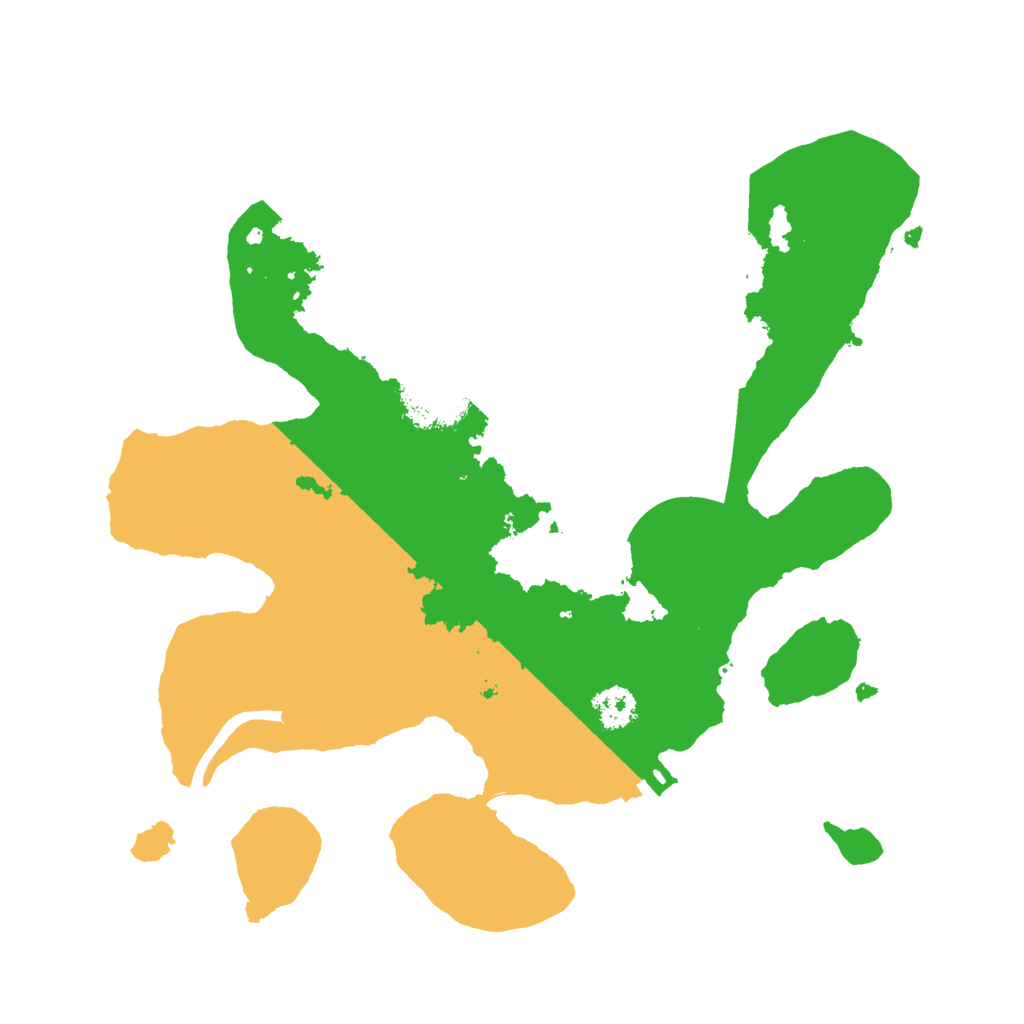 Biome Rust Map: Procedural Map, Size: 2500, Seed: 30136
