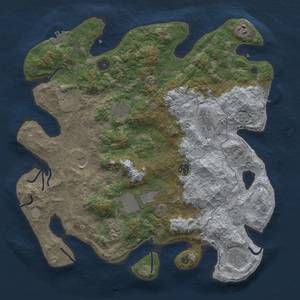 Thumbnail Rust Map: Procedural Map, Size: 4000, Seed: 842032130, 19 Monuments