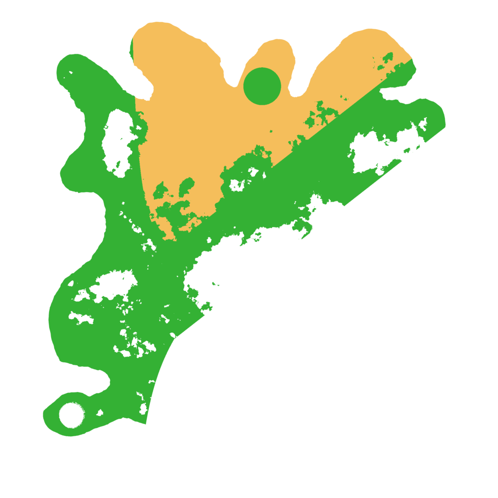 Biome Rust Map: Barren, Size: 3500, Seed: 1491710849