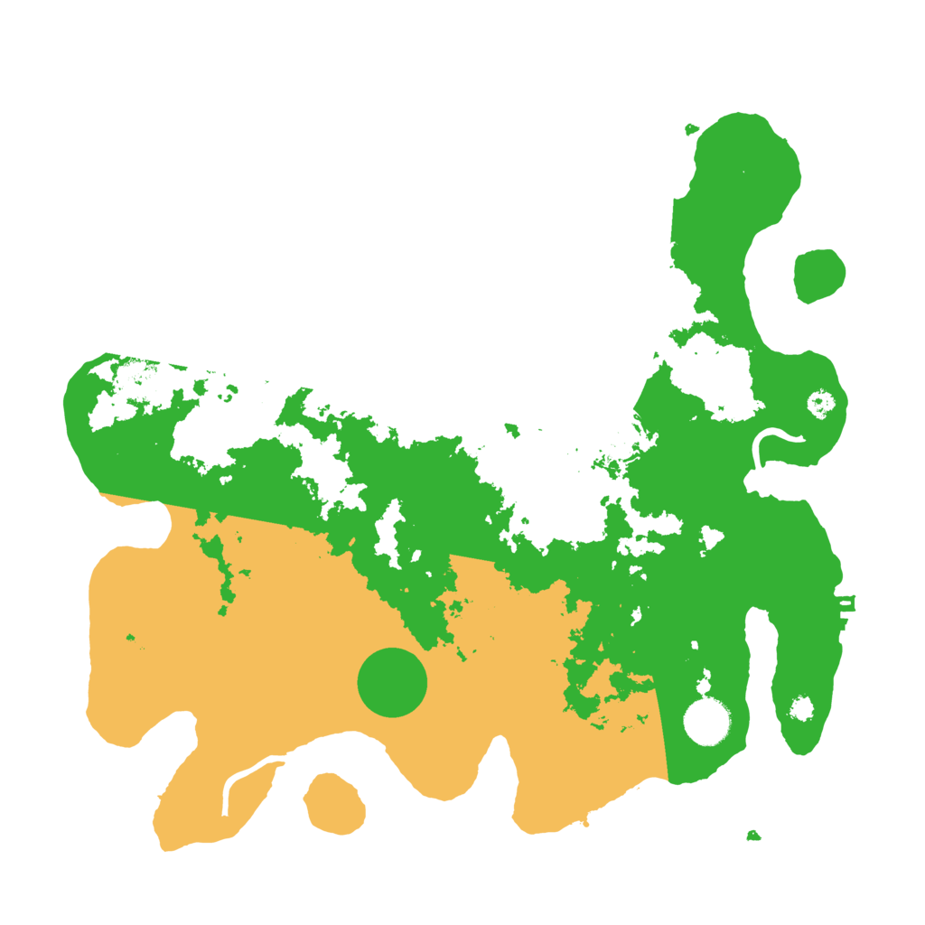Biome Rust Map: Procedural Map, Size: 3500, Seed: 1366656517