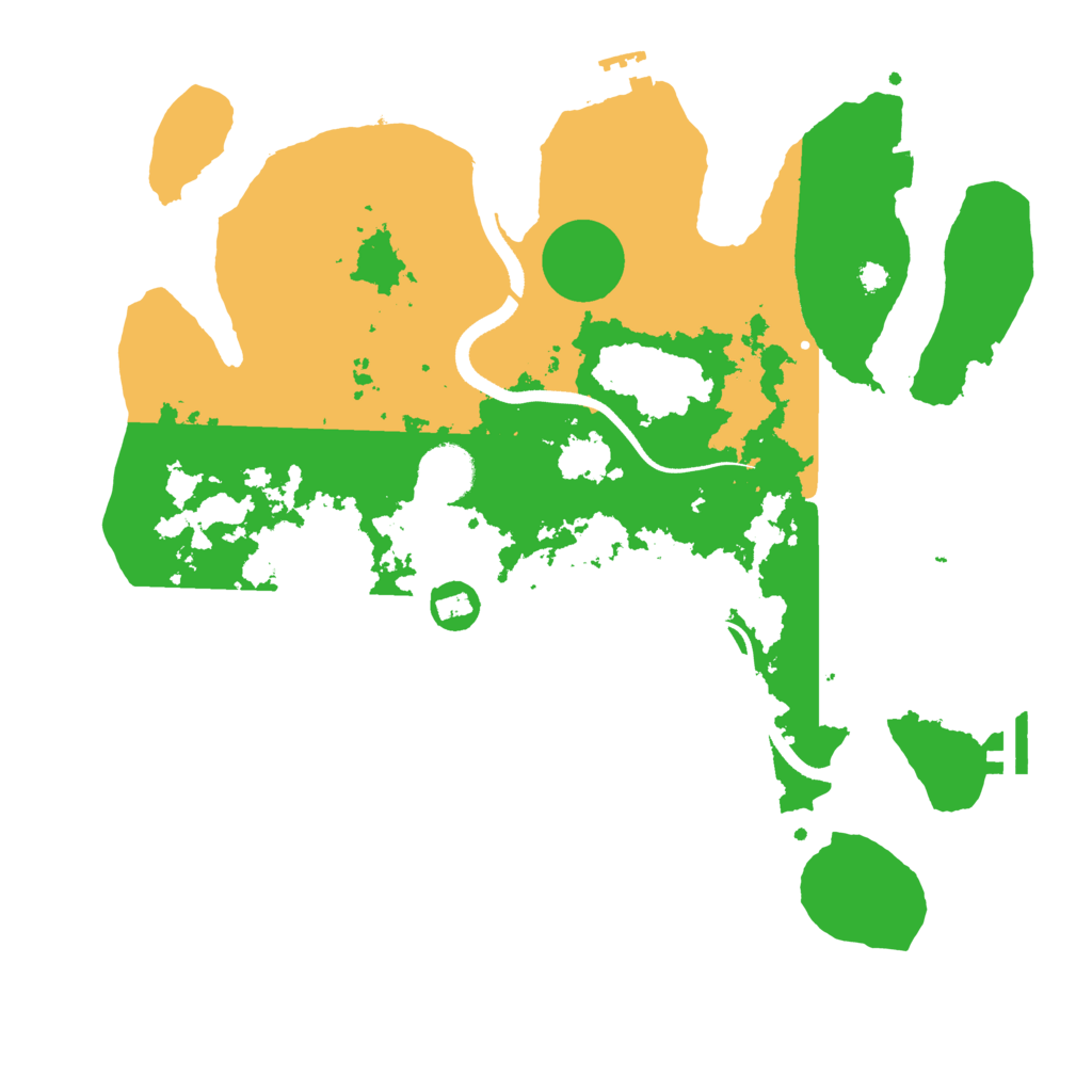 Biome Rust Map: Procedural Map, Size: 3500, Seed: 1691244526