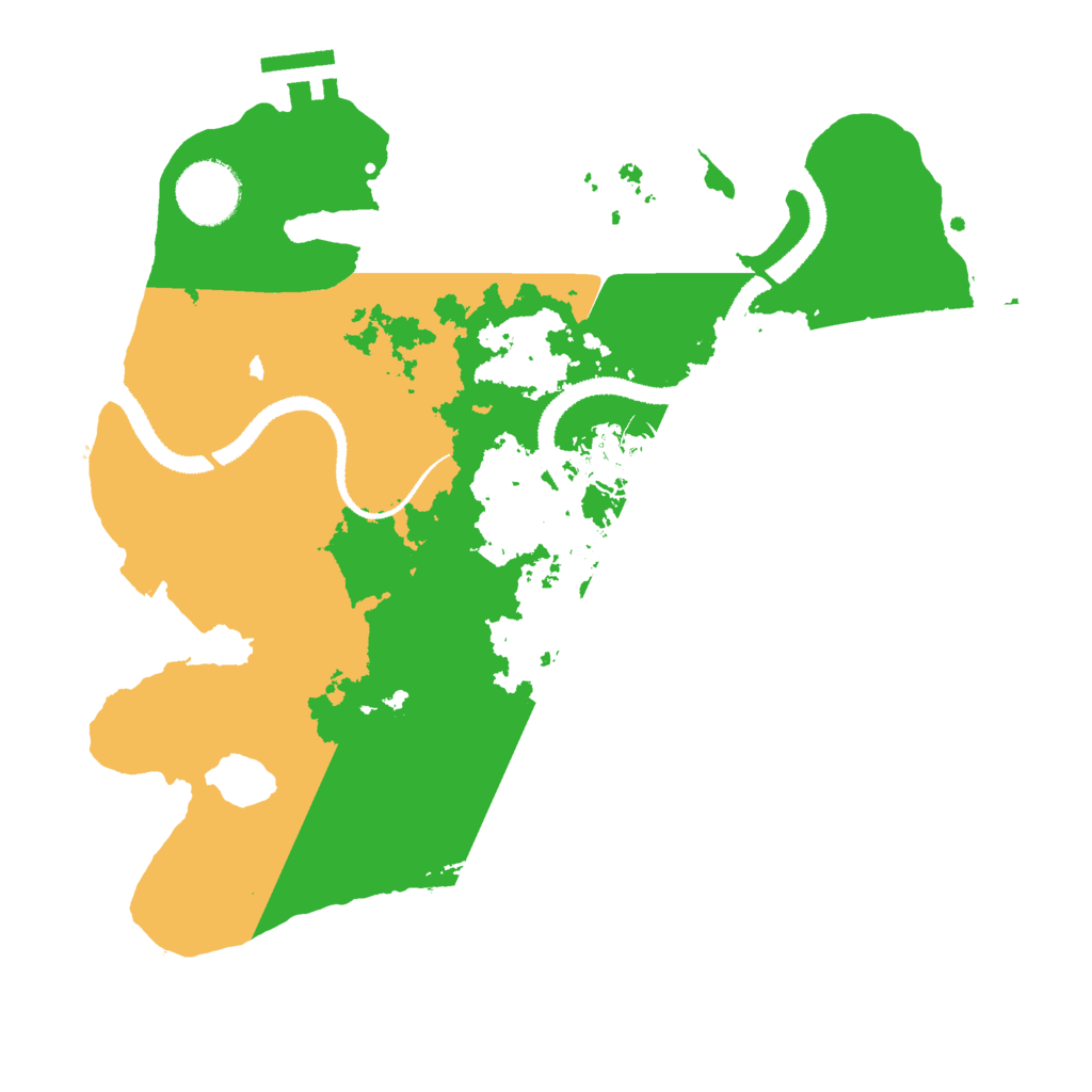 Biome Rust Map: Procedural Map, Size: 3000, Seed: 395631