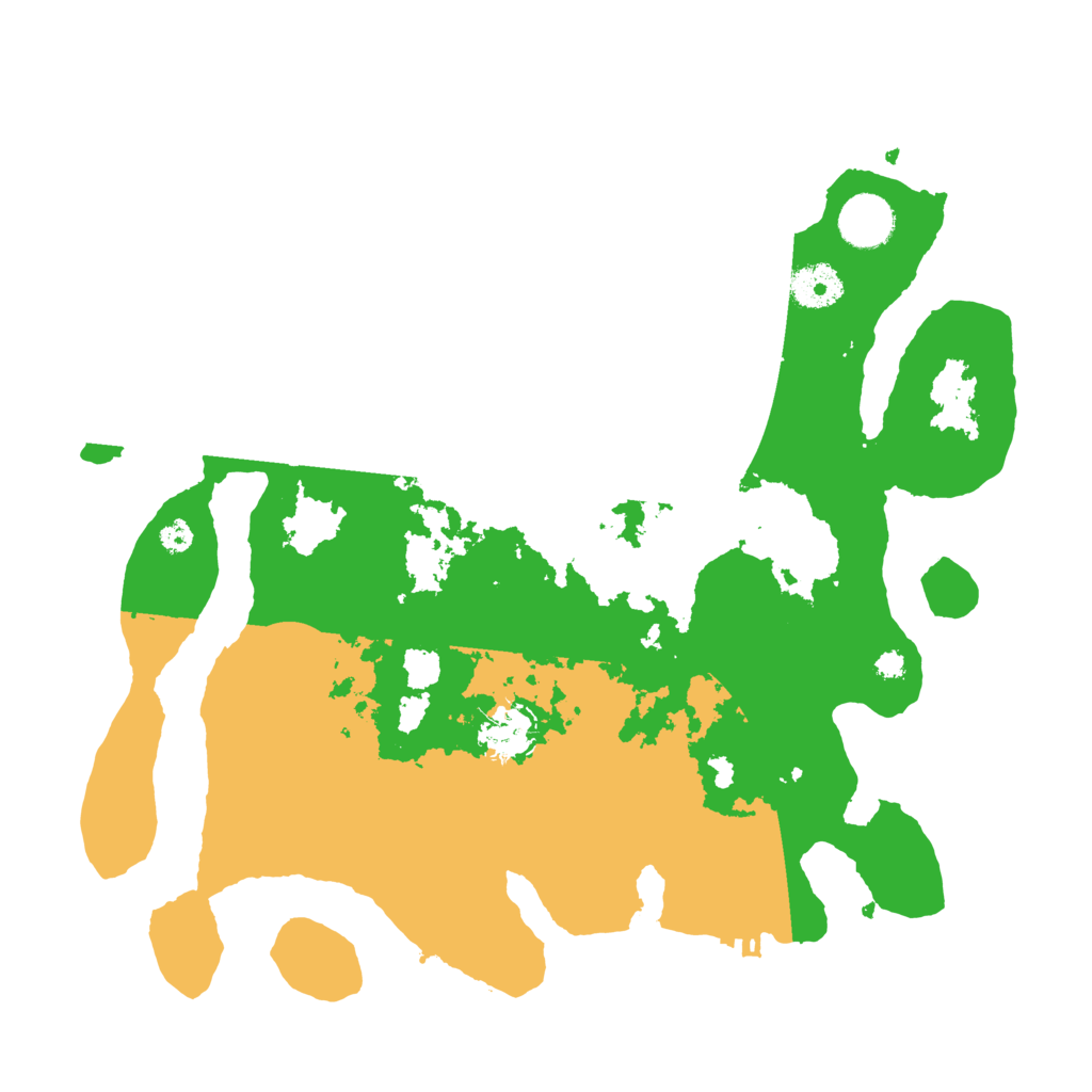 Biome Rust Map: Procedural Map, Size: 3500, Seed: 243503063