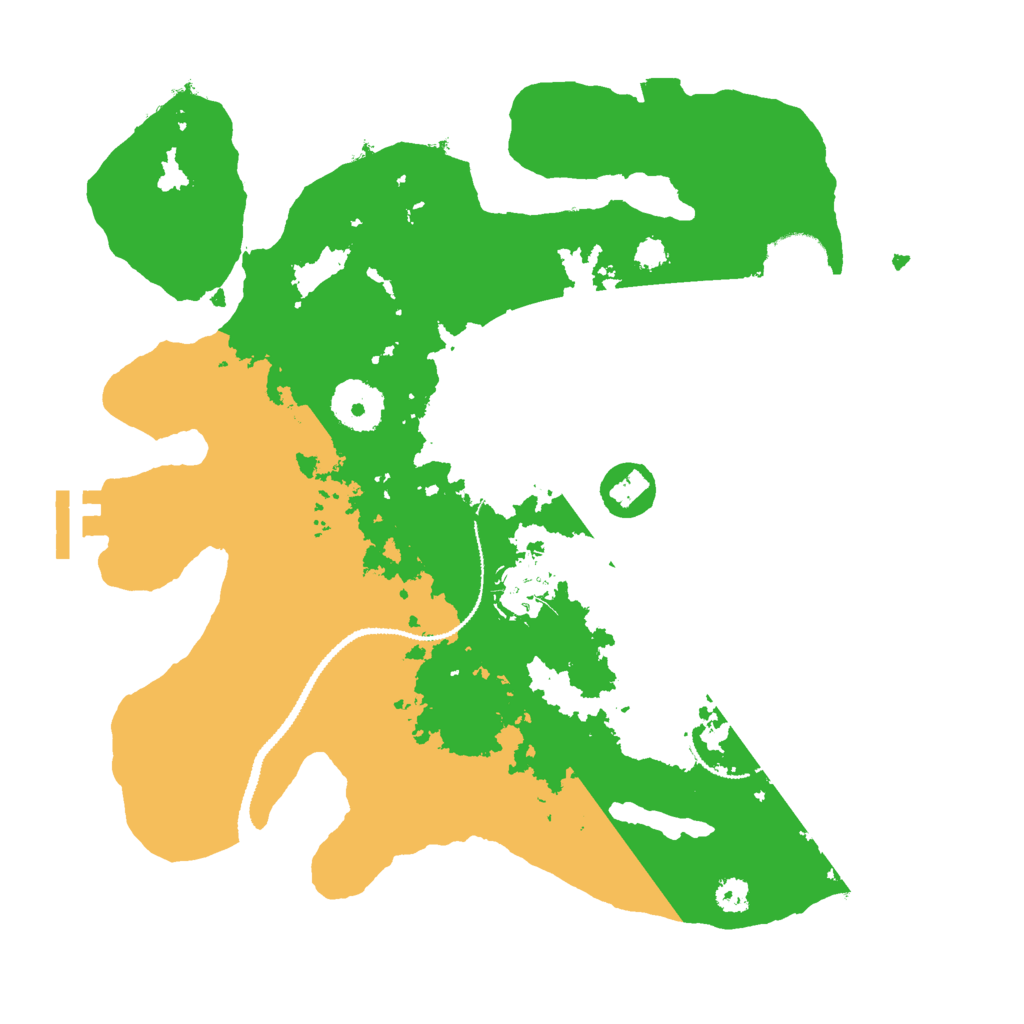 Biome Rust Map: Procedural Map, Size: 3000, Seed: 225352427