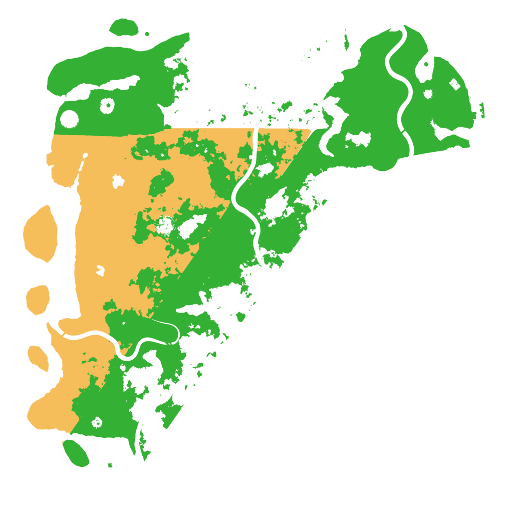 Biome Rust Map: Procedural Map, Size: 5000, Seed: 134534545