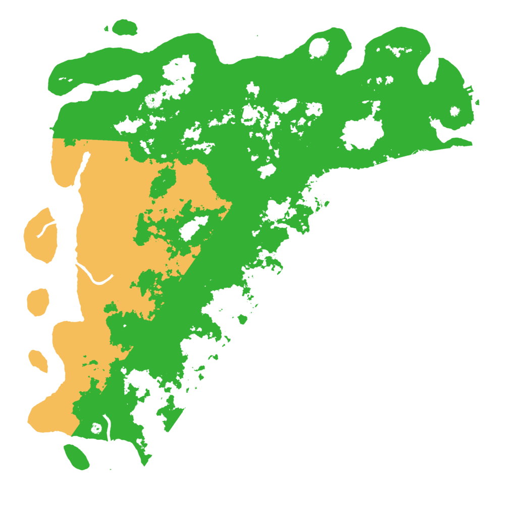 Biome Rust Map: Procedural Map, Size: 5000, Seed: 134534545