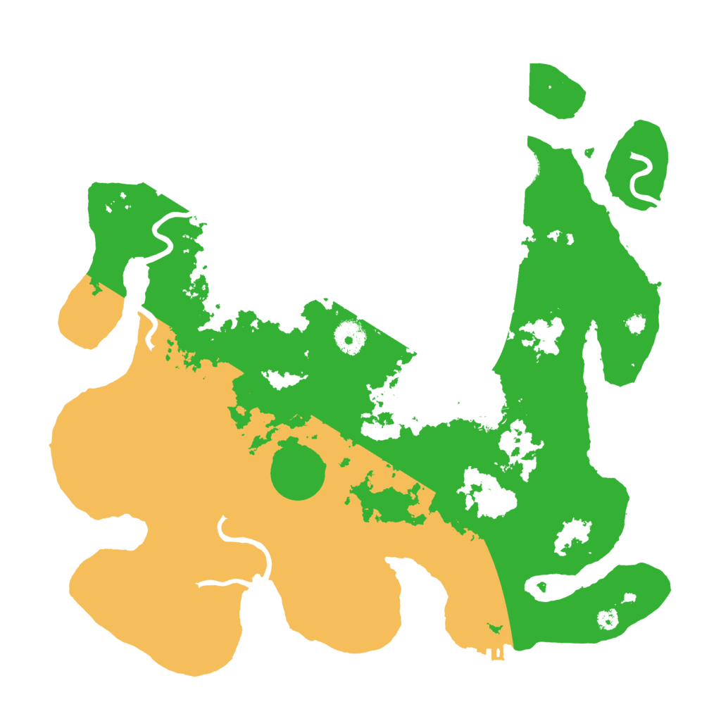 Biome Rust Map: Procedural Map, Size: 3500, Seed: 364661524