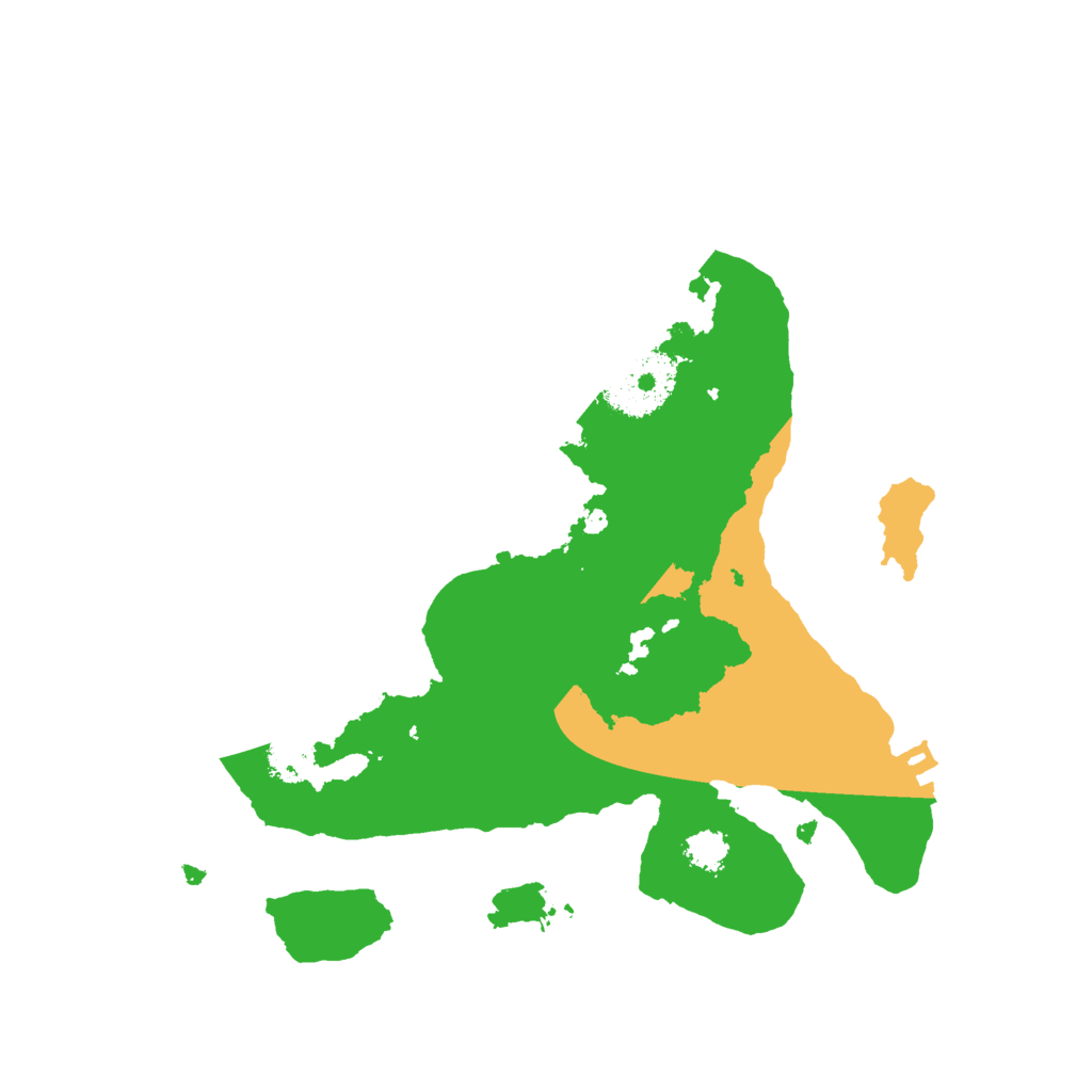 Biome Rust Map: Procedural Map, Size: 2400, Seed: 349833944