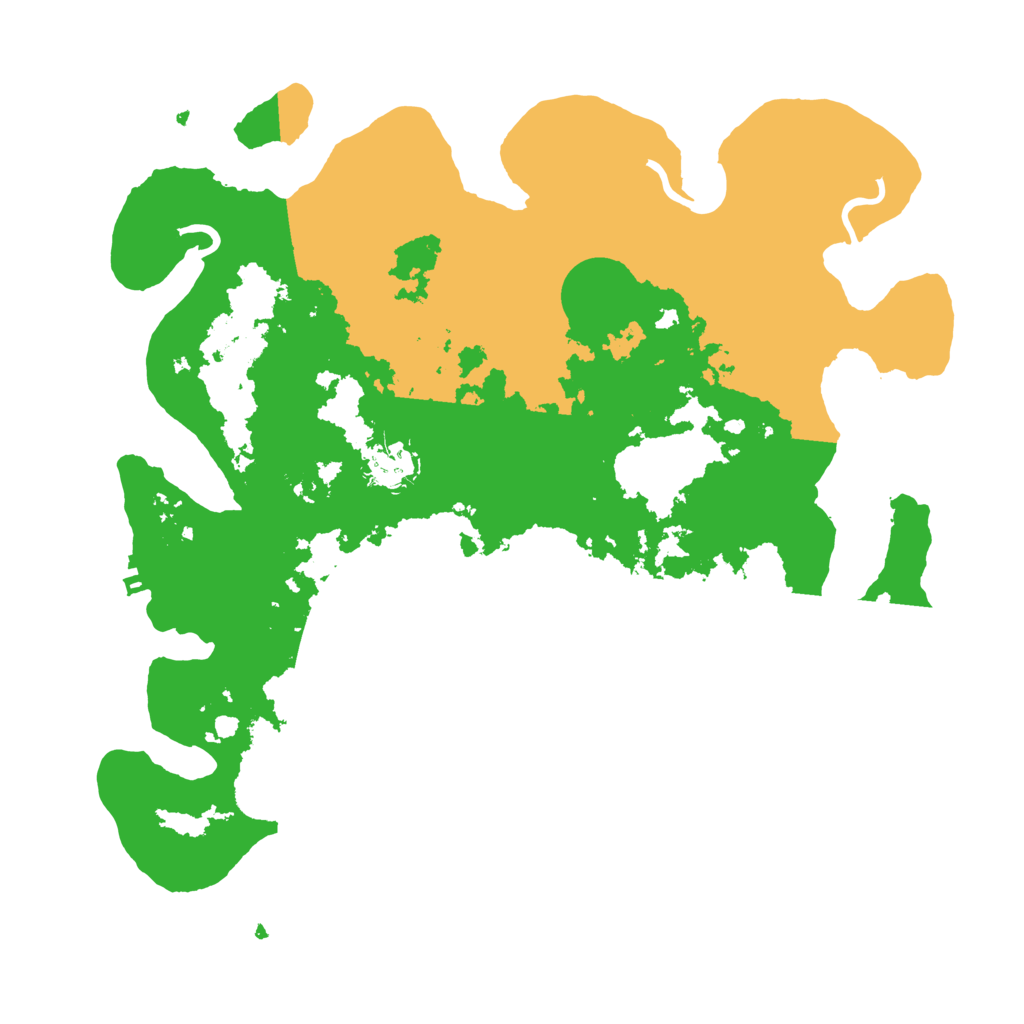 Biome Rust Map: Procedural Map, Size: 3500, Seed: 76747733